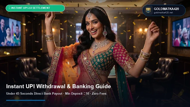 GOLDMATKA420 Instant UPI Withdrawal & ₹100 INR Deposit Tutorial